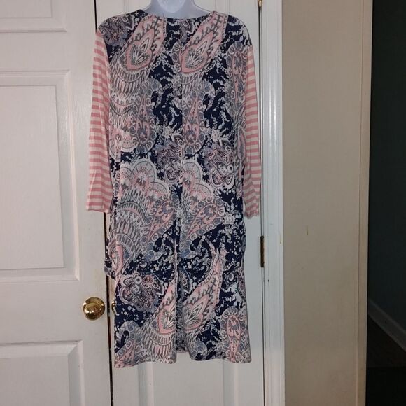 Honey Me  multi print dress  Sz XL - Picture 4 of 8